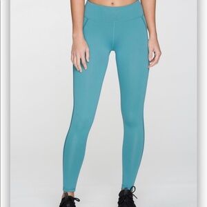 Industry Stellar Leggings Full Length Tights Activewear gym workout teal green